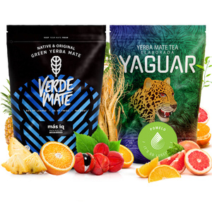 Набір Йерба Мате: Verde Mate + Yaguar 2x500г 1кг