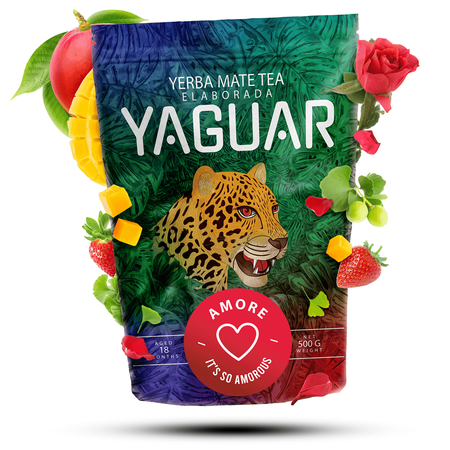 Yaguar Amore 500 г 0,5 кг - трав'яно-фруктовий yerba mate з Бразилії