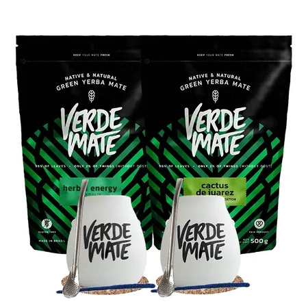 Набор Startowy dla dwojga Йерба Мате Verde Mate Herbal Energy 500 г + Verde Mate Cactus de juarez 500 г