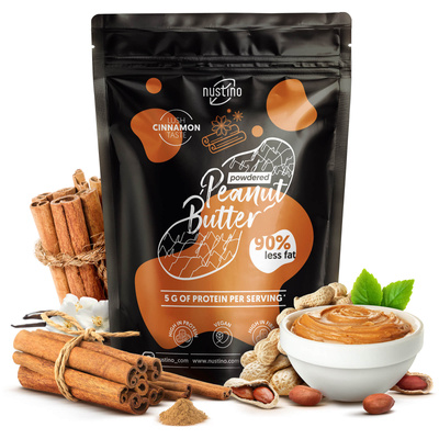 Nustino – Арахісове масло в порошку – Cinnamon 400 г
