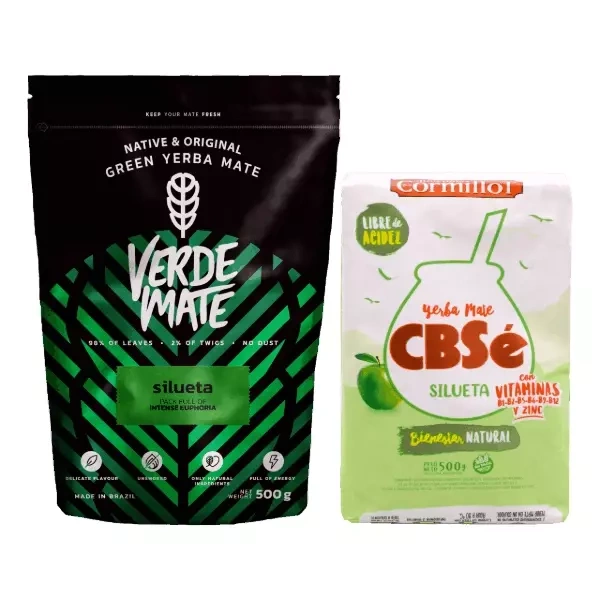 Yerba Verde Mate Green Silueta + CBSe 2x500 г 1 кг