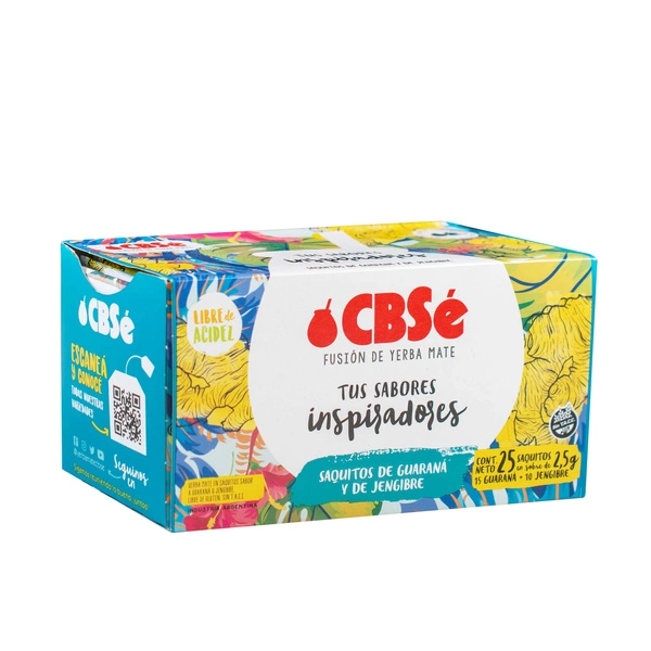 CBSé Fusión de Yerba Mate Tus Sabores Inspiradores 25 x 2,5 г