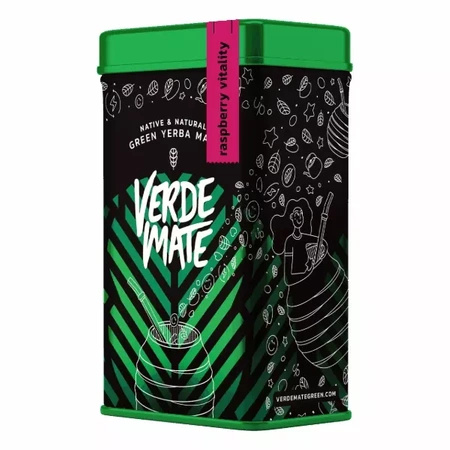 Yerbera - Жерстяна банка + Verde Mate Зелена малина Vitality 0,5 кг 