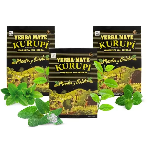 Йерба Мате Kurupi Menta Boldo 3x500г 1500г