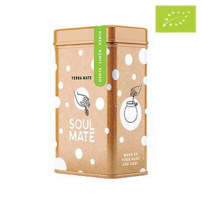 Yerbera – Металева банка + Soul Mate Orgánica Menta Limon 0,5 кг