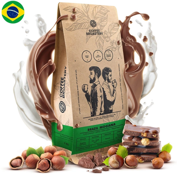 Кавові зерна Coffee Broastery - Brazil Mogiana Premium 1 кг