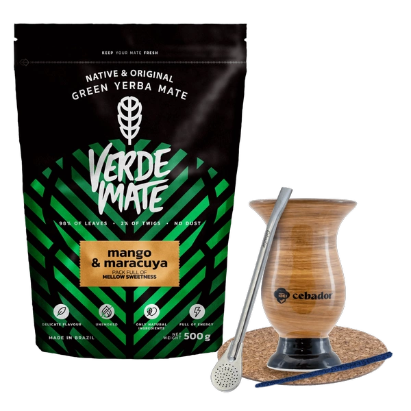 СТАРТОВИЙ НАБІР BOMBILLA MATERO + Yerba Mate Green