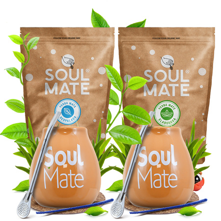 Стартовий набір для двох Йерба Мате Soul Mate Organica 500 г + Soul Mate Despalada 500 г