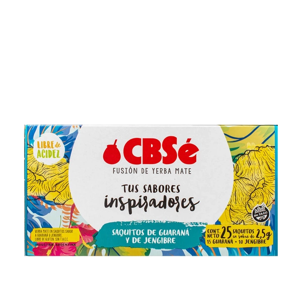 CBSé Fusión de Yerba Mate Tus Sabores Inspiradores 25 x 2,5 г