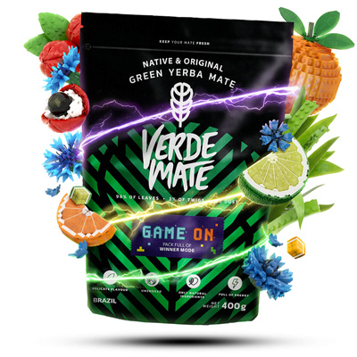 Verde Mate Green Game On 0,4 кг – йерба мате для геймерів зі смаком енергетичного напою