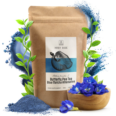 Mary Rose – Blue Matcha Alternative – Butterfly Pea Tea (порошок) 50 г