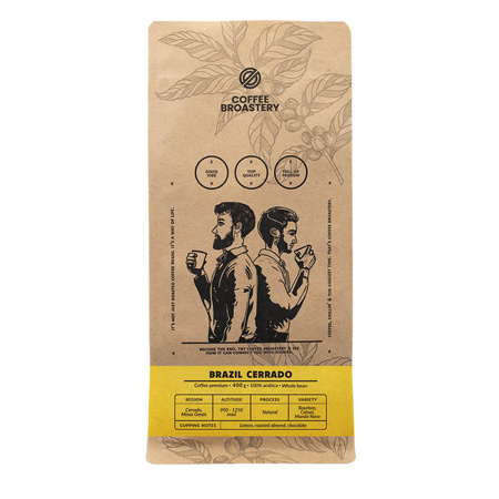 Кавові зерна Coffee Broastery - Brazil Cerrado Premium 400 г