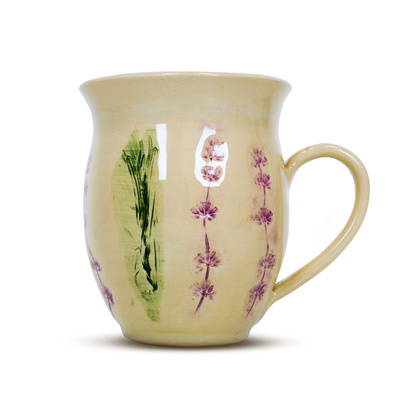 Керамічний кухоль Flora Pink 350 мл – серія Crater